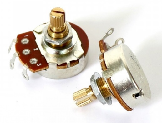 Karman Linear B250K 15mm Brass Shaft (split) Full Size Potentiometer