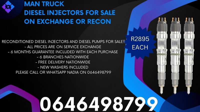 Man Truck diesel injectors for sale on exchange or to recon