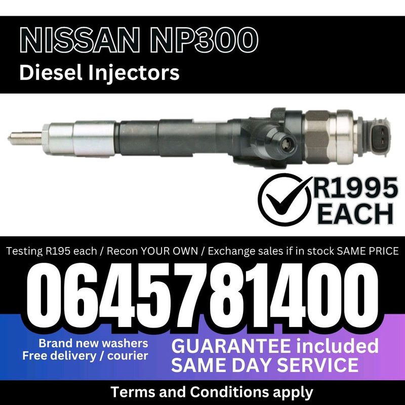 Nissan NP300 Diesel Injectors for sale