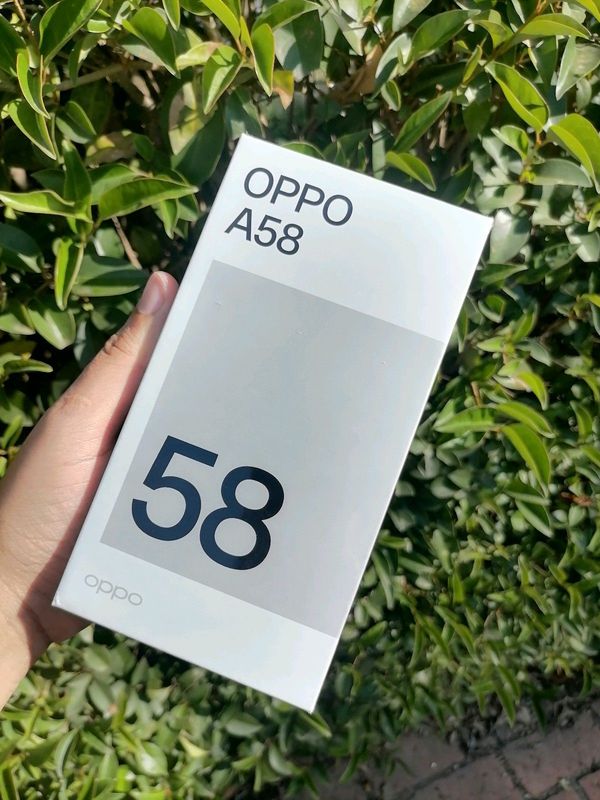 Sealed brand new Oppo A58 128GB 6GB RAM dual sim