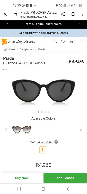 Prada eye glasses