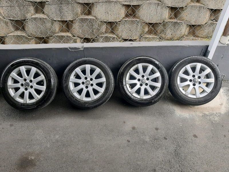 Vw Polo 14 inch 5×100Rims with tyres