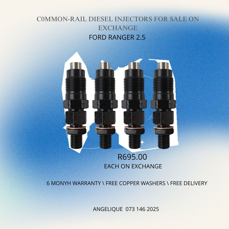 FORD RANGER 2.5WL COOMON-RAIL DIESEL INJECTORS FOR SALE ON EXCHANGE