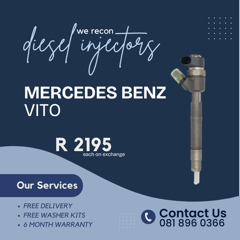 MERCEDES BENZ VITO DIESEL INJECTORS FOR SALE