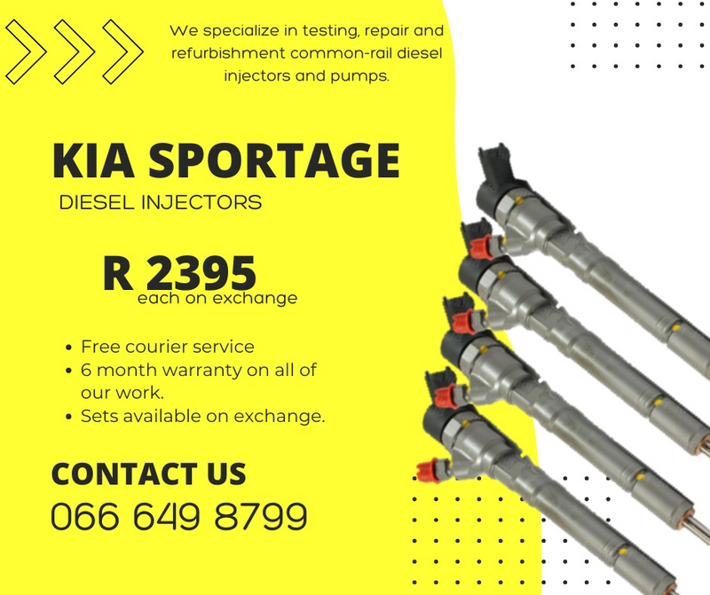 KIA SPORTAGE 2.0 DIESEL INJECTORS FOR SALE OR WE CAN RECON