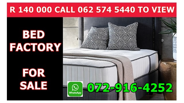Base and mattress factory up for grabs R 140 000,  everybody must sleep