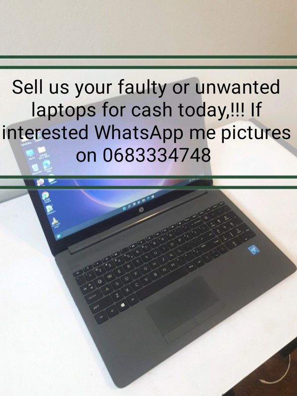 I buy faulty or unwanted laptops for cash