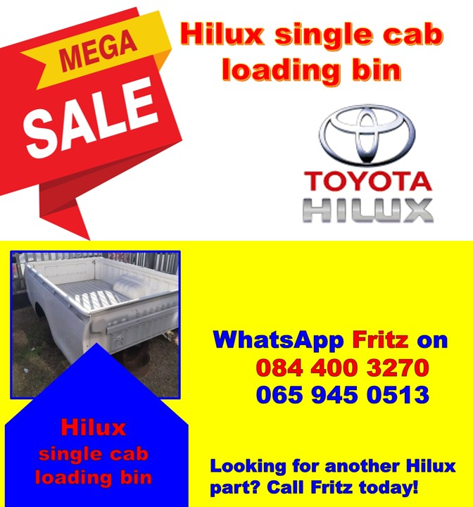 Toyota Hilux single cab loading bin for sale.