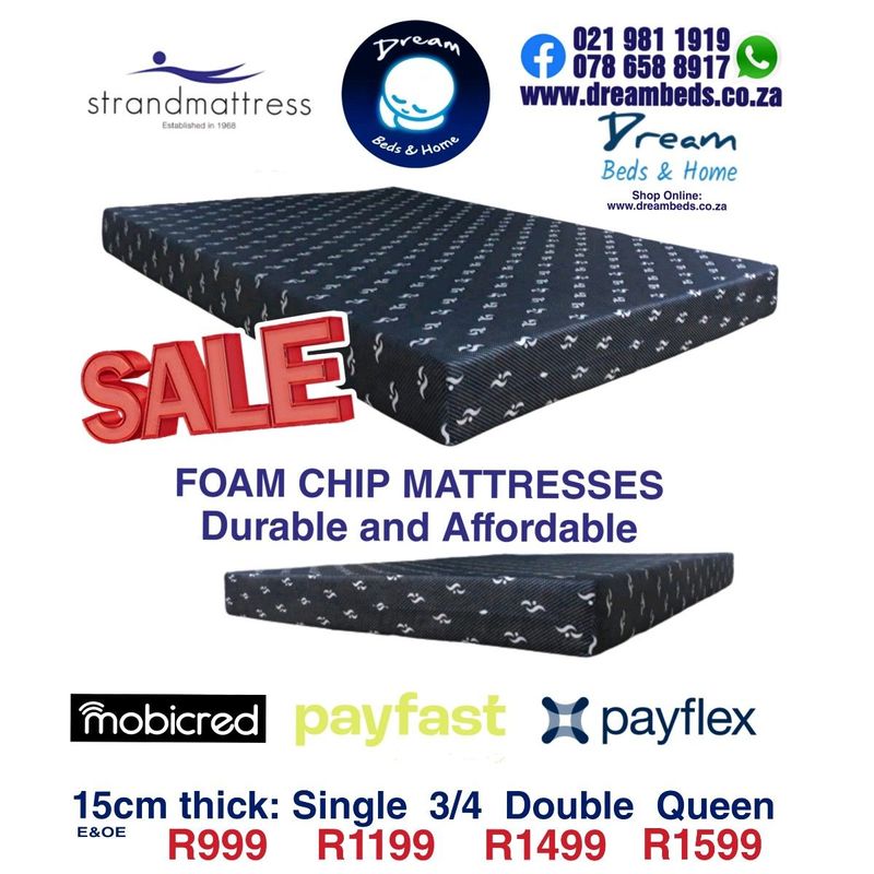 Strong new mattresses starting from R749