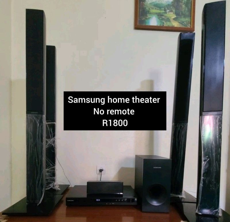 Samsung home theater with box no remote