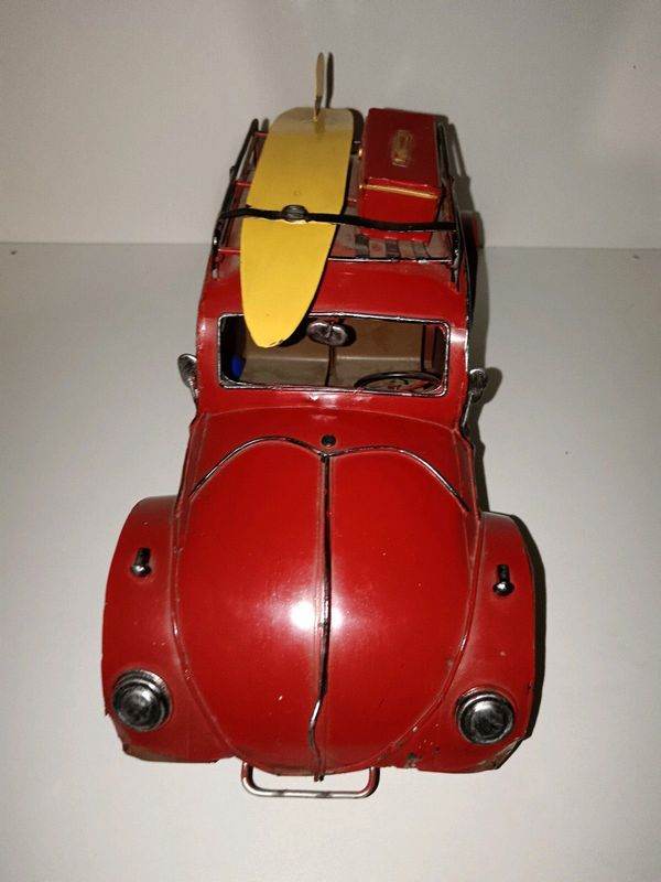 Vintage VW Beetle metal collectible