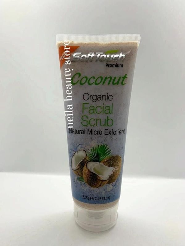 Soft touch coconut organic facial scrub