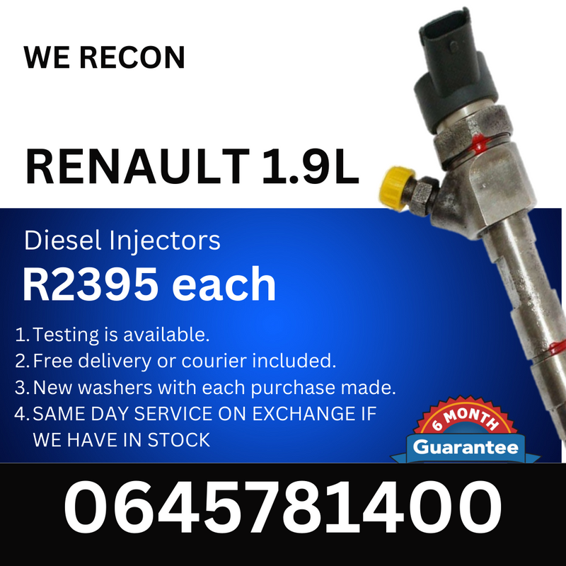 Renault 1.9L diesel injectors for sale