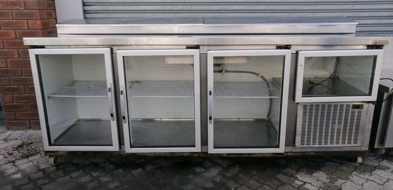 Various stainless steel fridge/freezers for sale