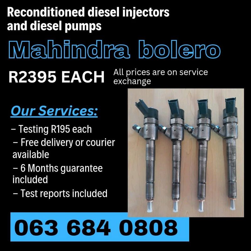 MAHINDRA BOLERO DIESEL INJECTORS FOR SALE WITH WARRANTY