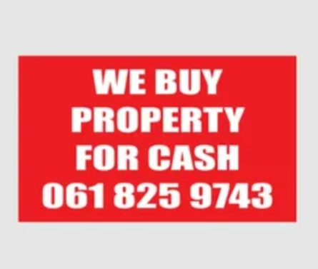 We buy/sell property for cash
