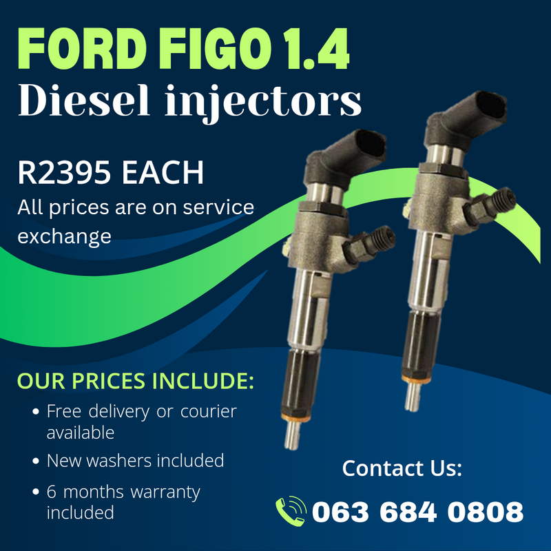 FORD FIGO 1.4 DIESEL INJECTORS FOR SALE WITH WARRANTY ON
