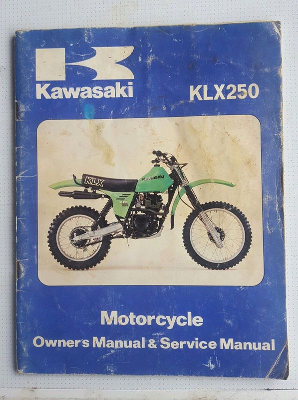 Kawasaki klx 250 manual
