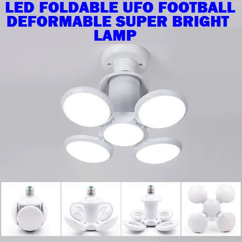 LED Lamp Foldable UFO Football Shape 220V. Unique and Novelty Deformable Design. Brand New Products.