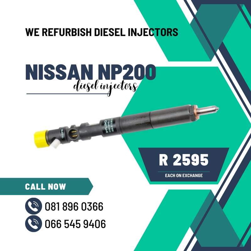 NISSAN NP200 DIESLE INJECTORS FOR SLAE ON EXCHANGE