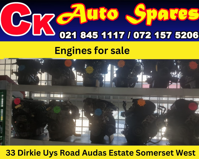 Engines for sale for most vehicle make and models.