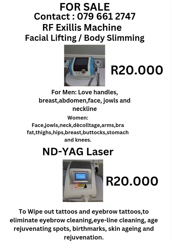 BEAUTY MACHINES FOR SALE