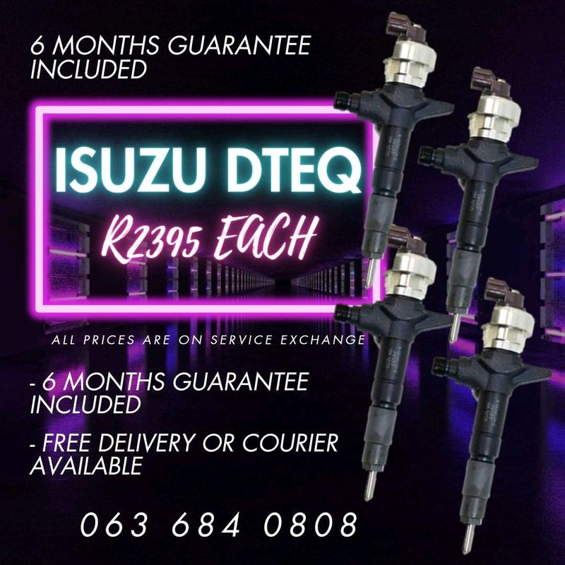 ISUZU DTEQ DIESEL INJECTORS FOR SALE WITH WARRANTY ON
