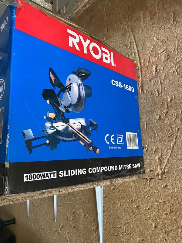 Ryobi Sliding Compound Mitre Saw. Model CSS - 1800