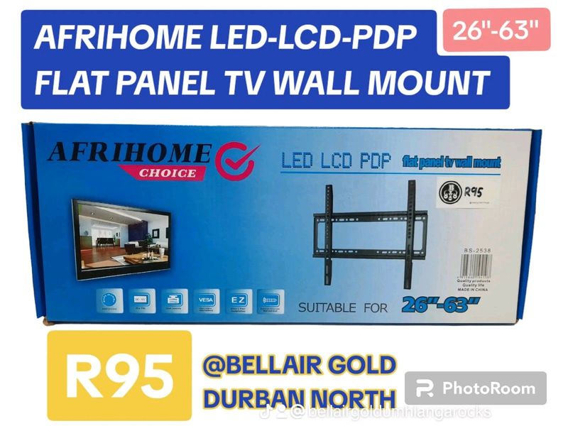 AFRIHOME 26&#34;-63&#34; LED-LCD-PDP FLAT PANEL TV WALL MOUNT