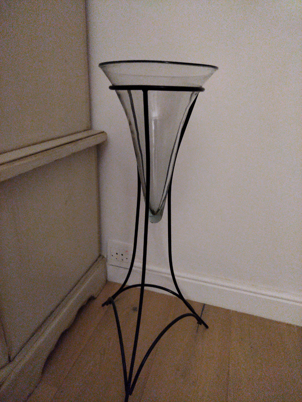 Vase in Metal stand