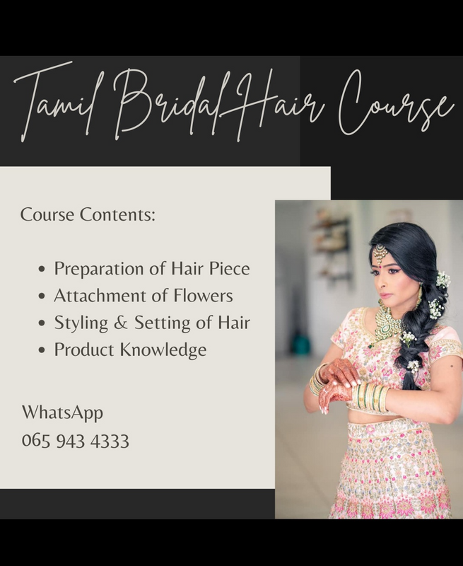 Tamil bridal hair course