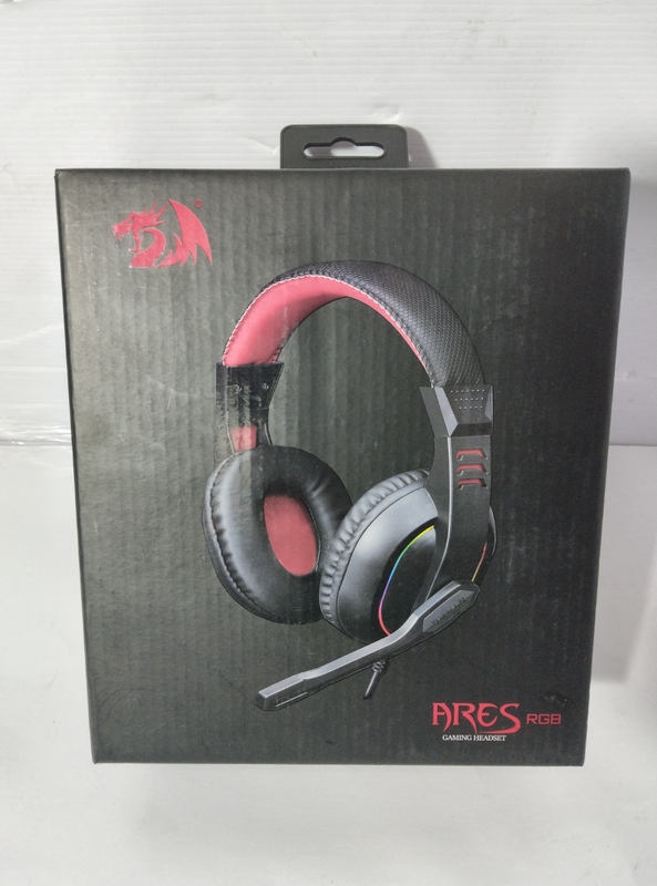 Redragon Ares Aux RGB Gaming Over-Ear headset - Black with Lights