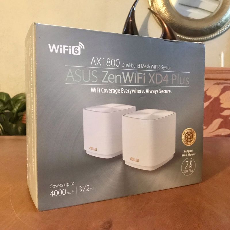 Brand new ASUS ZenWiFi XD4 Plus AX1800 Dual-band Mesh WiFi 6 System 2pk - White