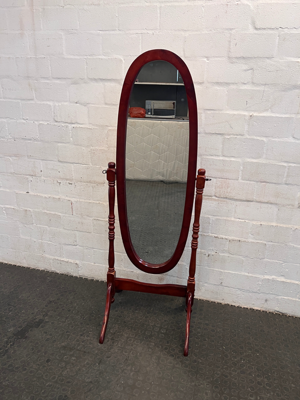 Wooden Cheval Mirror, A48724