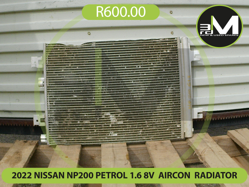 2022 NISSAN NP200  PETROL 1.6L 8V AIRCON RADIATOR R600 MV0618To enquire about parts from a vehicle,
