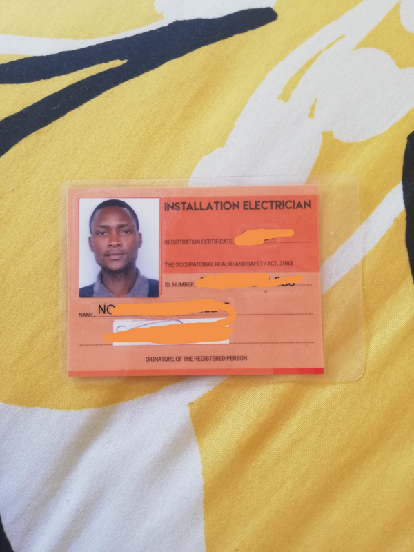 Electrician (wiremans license)