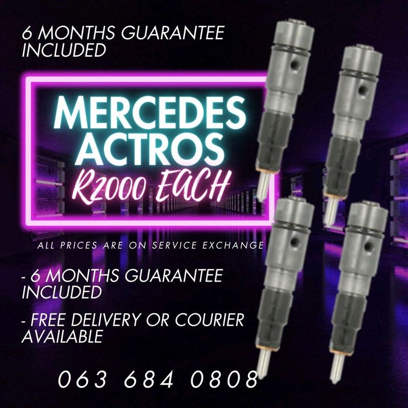 MERCEDES BENZ ACTROS DIESEL INJECTORS FOR SALE WITH WARRANTY ON