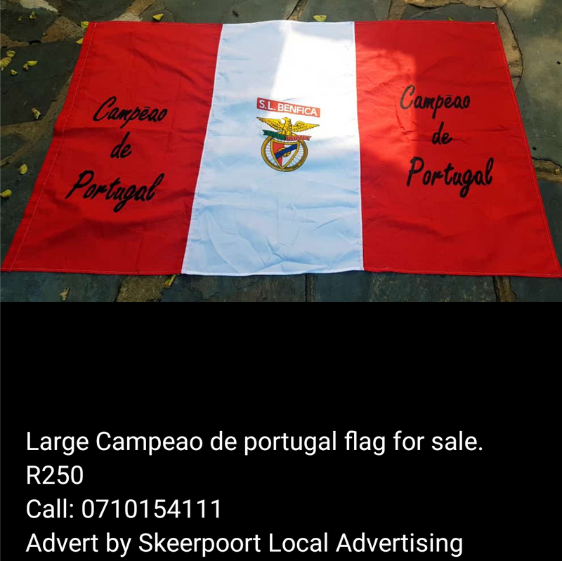 Large Campeao de Portugal flag for sale