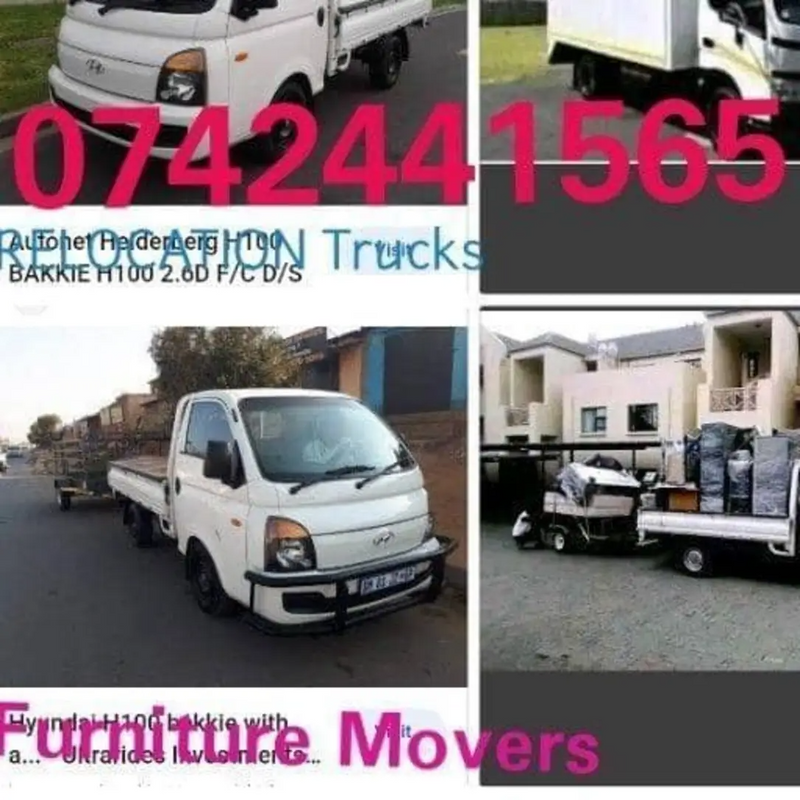 Hhhhhhh RELOCATION DELIVERIES BAKKIE WITH TRAILER FOR MOVING HOUSE AND OFFICE FURNITURE