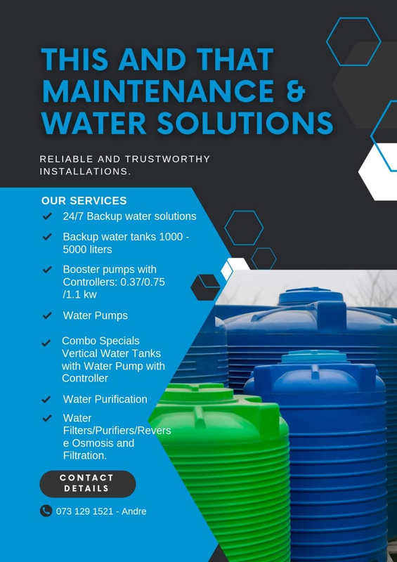 Waterpump - Ad posted by Jessica Nel