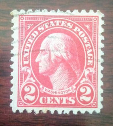 Very Rare George Washington 2cent Carmine US Postage Stamp