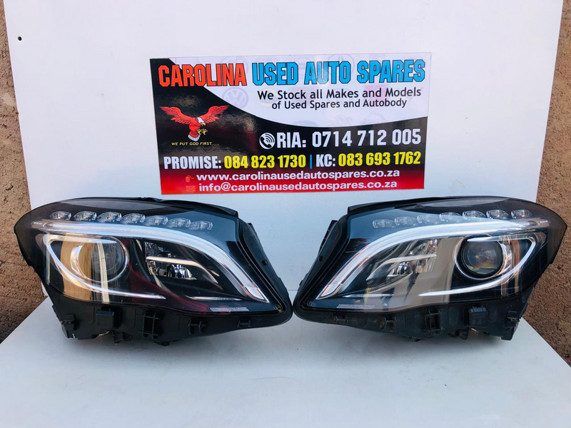 Mercedes Benz W156/X156 GLA left and right side intelligent system LED xenon headlights.