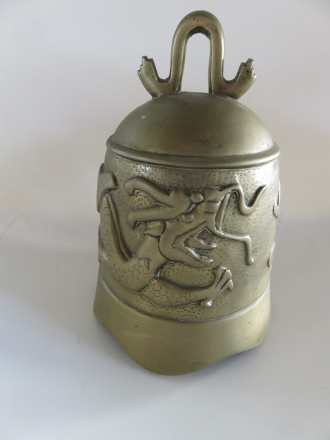 Chinese brass dragon temple gong