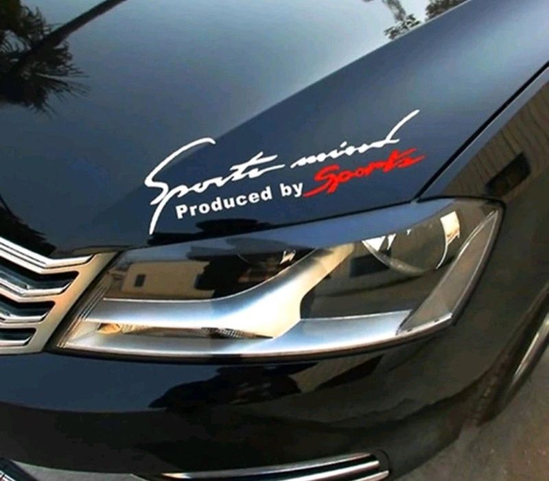 Sports mind bonnet decal/sticker