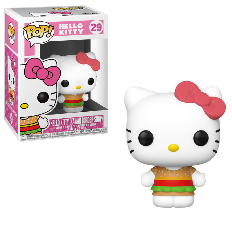 Funko Pop! Sanrio 29: Hello Kitty - Hello Kitty Vinyl Figure (Kawaii Burger Shop)(New)