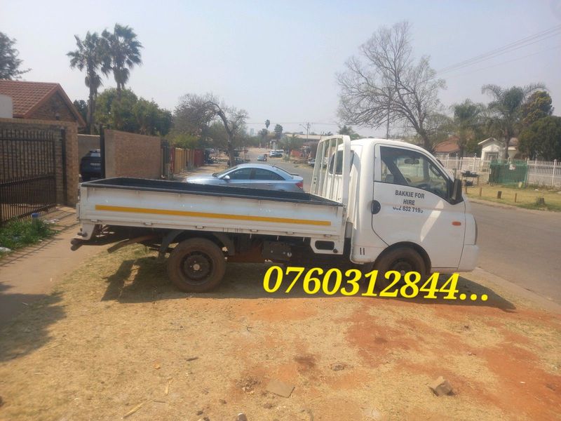 TRUCKS AND BAKKIE FOR HIRE