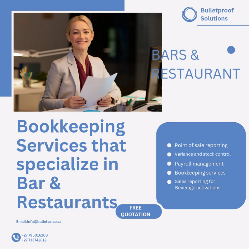 Accounting services for Bars and Restaurants