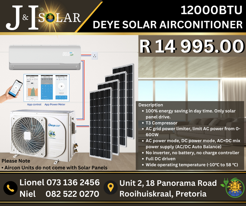 12000BTY DEYE SOLAR AIRCONDITIONER