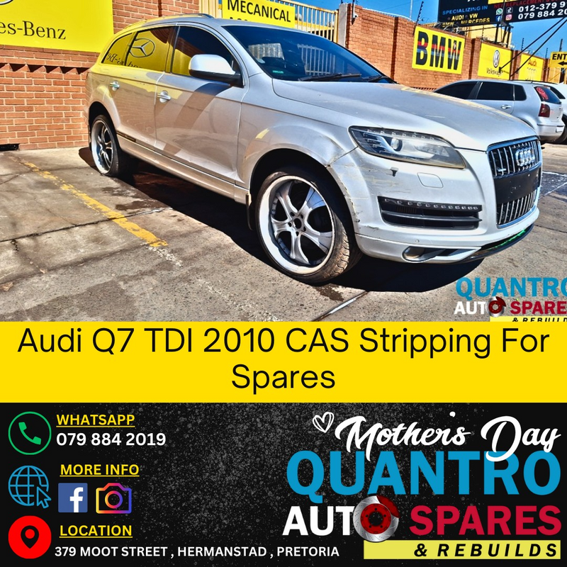 Audi Q7 TDI 2010 CAS Stripping For Spares