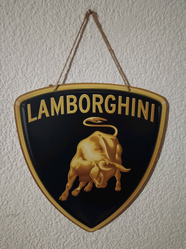 Lamborghini garage sign